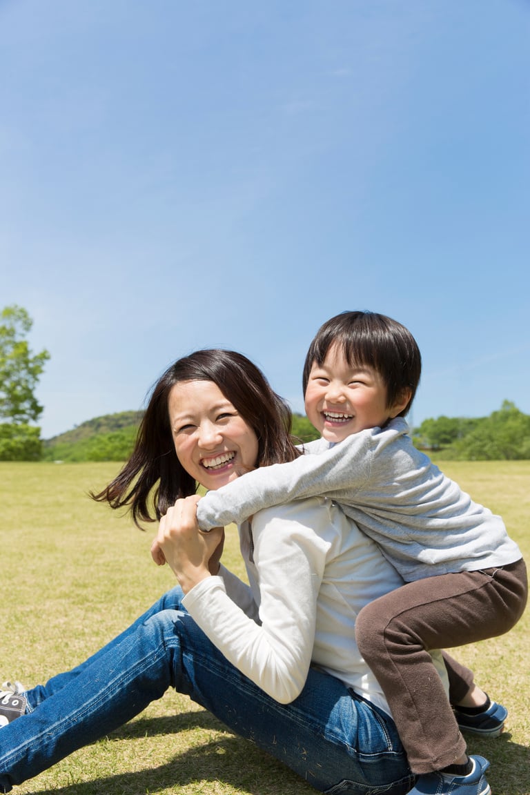 Japanese mother and child